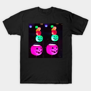 Halloween stickers in neon colors T-Shirt
